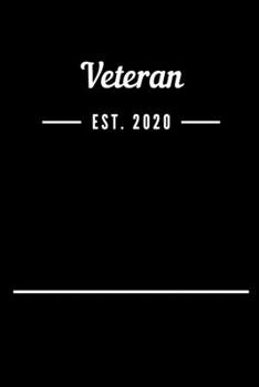 Paperback Veteran EST. 2020: Blank Lined Notebook Journal Book