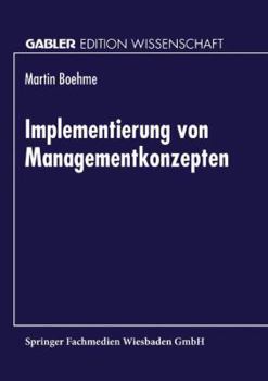 Paperback Implementierung Von Managementkonzepten [German] Book