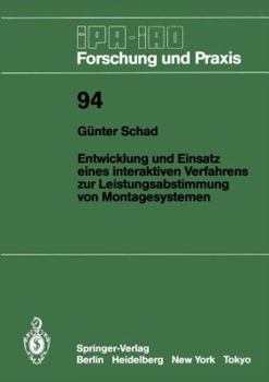 Paperback Entwicklung Und Einsatz Eines Interaktiven Verfahrens Zur Leistungsabstimmung Von Montagesystemen [German] Book