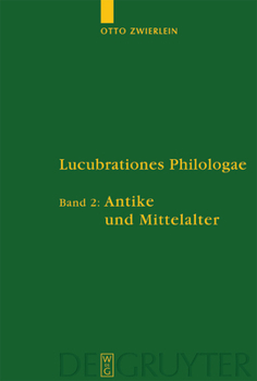 Hardcover Lucubrationes Philologae, Band 2, Antike und Mittelalter [German] Book