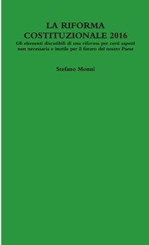 Paperback La Riforma Costituzionale 2016 [Italian] Book