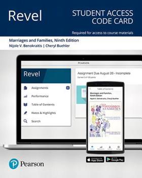 Printed Access Code Revel for Marriages and Families: Changes, Choices, and Constraints -- Access Card Book