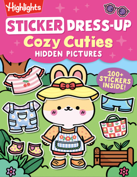 Paperback Sticker Dress-Up Cozy Cuties Hidden Pictures Book