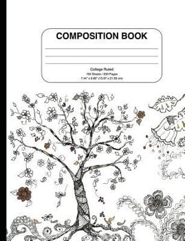 Paperback Composition Notebook with Doodle Cover Book
