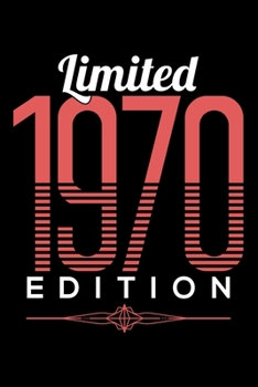 LIMITED 1970 EDITION: Dot Grid Journal, Diary, Notebook, 6x9 inches with 120 Pages.