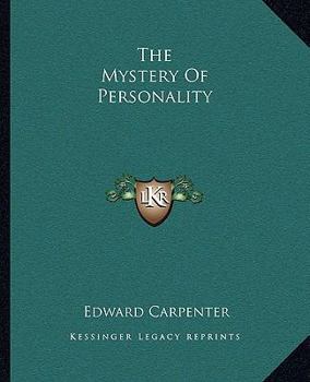 Paperback The Mystery Of Personality Book