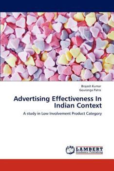 Paperback Advertising Effectiveness In Indian Context Book