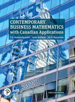 Hardcover Contemporary Business Mathematics, 12th Cdn. edition with MyMathLab Book