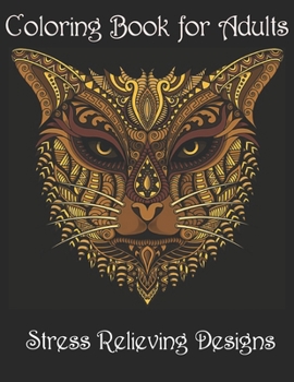 Paperback Coloring Book for Adults: Stress Relieving Animal Designs Book