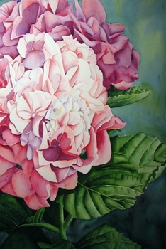 Paperback Pink Hydrangea: Journal Book