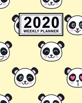 Panda Weekly Planner 2020 : Panda 2020 Daily, Weekly & Monthly Calendar Planner - January to December - 110 Pages (8x10)
