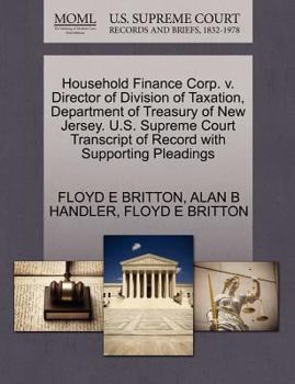 Household Finance Corp. v. Director of Division of Taxation, Department of Treasury of New Jersey. U.S. Supreme Court Transcript of Record with Supporting Pleadings