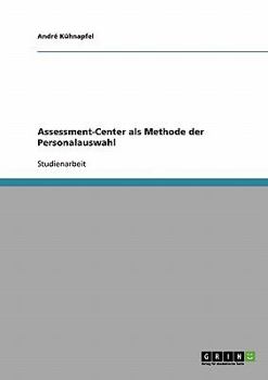 Paperback Assessment-Center als Methode der Personalauswahl [German] Book