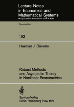 Paperback Robust Methods and Asymptotic Theory in Nonlinear Econometrics Book