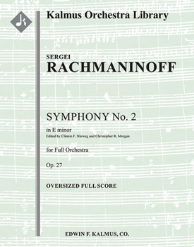 Paperback Symphony No. 2 in E Minor, Op. 27: Oversized Score Book