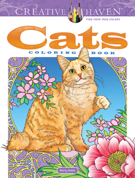 Paperback Creative Haven Cats Coloring Book