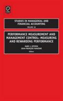 Hardcover Performance Measurement and Management Control: Measuring and Rewarding Performance Book