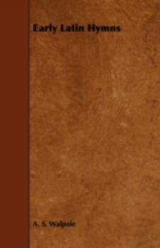 Paperback Early Latin Hymns Book