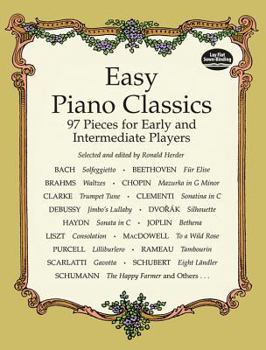 Paperback Easy Piano Classics: 97 Pieces for Early and Intermediate Players Book