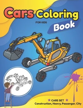 Paperback Cars Coloring Book for Kids: Learn and Fun with Cars Book