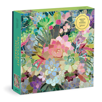 Misc. Succulent Mosaic 500 Piece Foil Puzzle Book