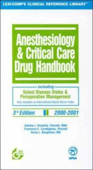Paperback Anesthesiology & Critical Care Drug Handbook Book