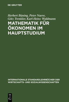 Hardcover Mathematik für Ökonomen im Hauptstudium [German] Book