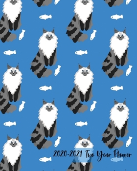 2020-2021 Two Year Planner: Majestic Maine Coon Kitty Cover on a Weekly Monthly Planner Organizer. Perfect 2 Year Motivational Planner, Agenda, ... crazy cat lovers! (Cat Lovers 2 Year Planner)