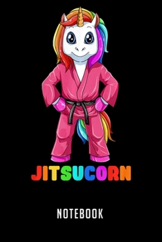 Paperback Notebook: Cute Unicorn - Brazilian Jiu-Jitsu, BJJ Gift Notebook-6x9(100 pages)Blank Lined Paperback Journal For Student-Jiu jits Book