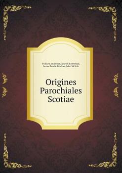 Paperback Origines Parochiales Scotiae Book