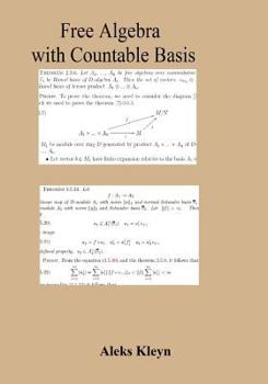 Paperback Free Algebra with Countable Basis Book