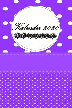 Kalender 2020: SCH�NE GESCHENKIDEE // Taschenkalender zum ausf�llen 150 Seiten // lila // 6x9 (15,20cm x 22,80cm) Wundersch�nes Softcover gl�nzend / undatiert / Jeder Tag eine eigene Seite - Schreibwa