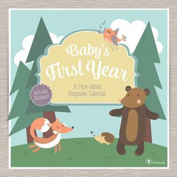 Paperback Baby's First Year Woodland Non-Dated Keepsake Calendar Book