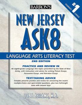 Paperback New Jersey Ask8 Language Arts Literacy Test Book