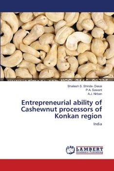 Paperback Entrepreneurial ability of Cashewnut processors of Konkan region Book