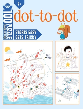 Paperback 100 Puzzle Challenge: Dot-To-Dot Book