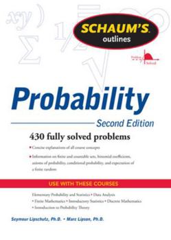 Paperback Schaum's Outline of Probability, Second Edition Book