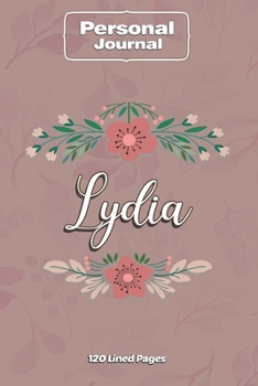 Paperback Lydia Notebook Journal Personal Diary Personalized Name 120 pages Lined (6x9 inches) (15x23cm) Book