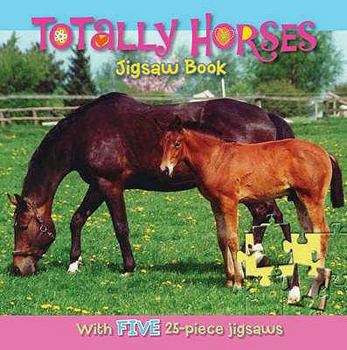 Hardcover Totally Horses Jigsaw Book