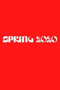 Paperback Spring 2020: Wide Ruled Composition Notebook: Bright Red Cover Book