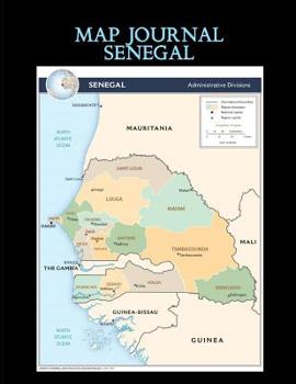Paperback Map Journal: Senegal: 150 page lined notebook/diary Book