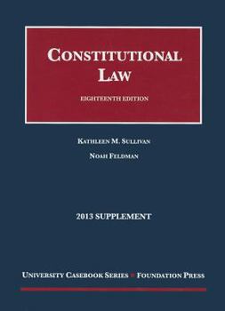 Paperback Constitutional Law, 2013 Supplement Book