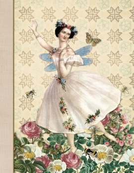 Daily Reflections Dated Journal: Vintage Fairy | Page to a Day 365 Daily Quotes 11"x 8.5" Paperback Diary Planner (Dated Daily Journal)