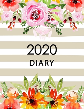 Paperback 2020 Diary: Daily One day per page planner, 365 Days appointment and schedule 7 AM - 9 PM with 2020 overview calendar, Time organi Book