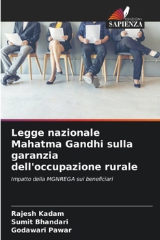 Paperback Legge nazionale Mahatma Gandhi sulla garanzia dell'occupazione rurale [Italian] Book