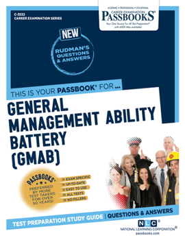 Paperback General Management Ability Battery (Gmab) (C-3532): Passbooks Study Guide Volume 3532 Book
