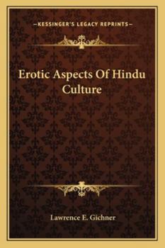 Paperback Erotic Aspects Of Hindu Culture Book