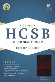 Imitation Leather Super Giant Print Reference Bible-HCSB [Large Print] Book