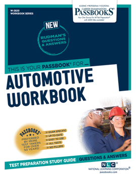 Paperback Automotive Workbook (W-2820): Passbooks Study Guide Volume 2820 Book