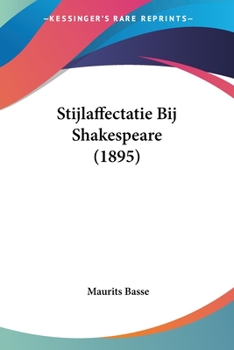 Paperback Stijlaffectatie Bij Shakespeare (1895) Book